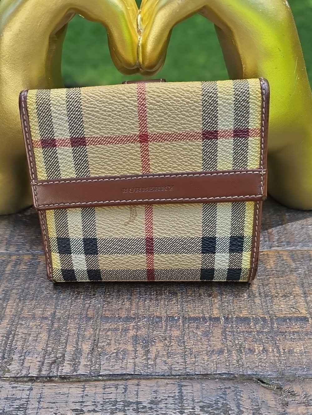 Burberry Signature Check & Knight Wallet
